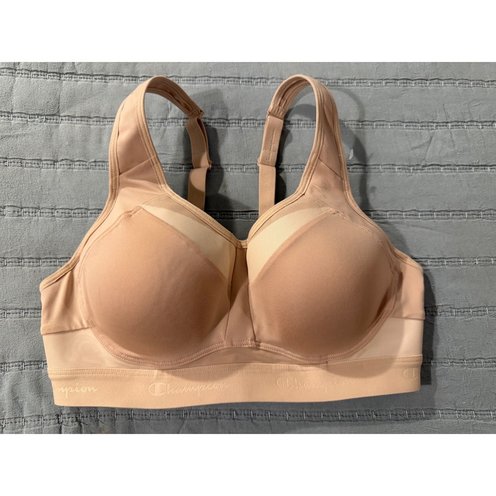 Champion Motion Control High Impact Sports Bra Nude Beige 36C B1526 X293108